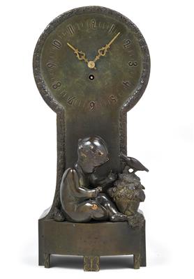 Jugendstil Bronzekaminuhr - Letní aukce