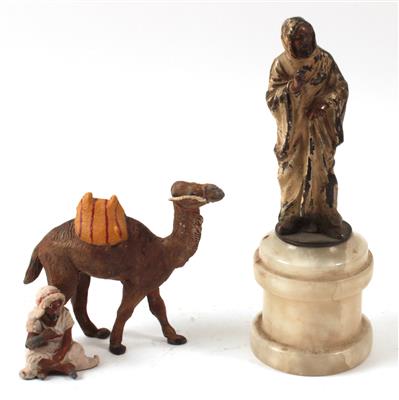 Orientale und sitzender Orientale mit Kamel, - Sommerauktion - Bilder Varia, Antiquitäten, Möbel und Design