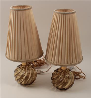 2 Tischlampen, - Letní aukce
