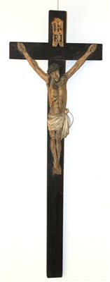 Volkstümliches Kruzifix, - Sommerauktion - Bilder Varia, Antiquitäten, Möbel
