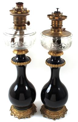 1 Paar Petroleumlampen, - Summer-auction