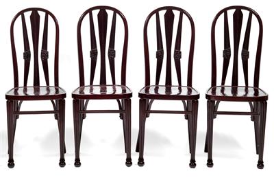 5 Art Deco-Stühle, - Letní aukce
