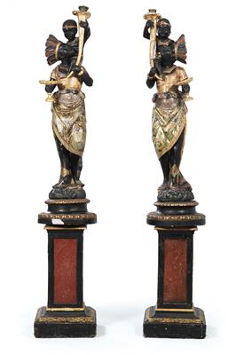 Paar venezianische Leuchterfiguren - Sommerauktion - Bilder Varia, Antiquitäten, Möbel
