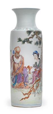 Famille rose-Vase, - Summer-auction