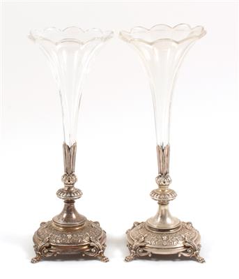 Paar Vasen, - Sommerauktion - Bilder Varia, Antiquitäten, Möbel