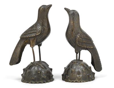 1 Paar Bronzevögel, - Starožitnosti, Obrazy