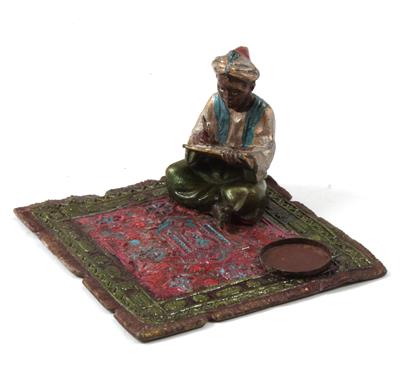 Schreibender Orientale auf Teppich, - Saisoneröffnungs-Auktion Antiquitäten & Bilder