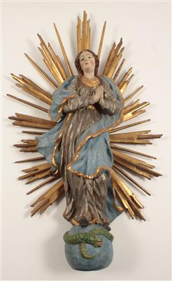 Maria Immaculata vor Strahlenkranz, - Antiquariato e Dipinti