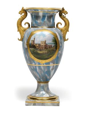 "Schloss Babelsberg" Vase, - Antiquitäten (Möbel, Skulpturen, Glas und Porzellan)