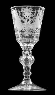 A Baroque goblet with Russian coat-of-arms, - Starožitnosti (Nábytek, Sochařská díla, Sklo, Porcelán)