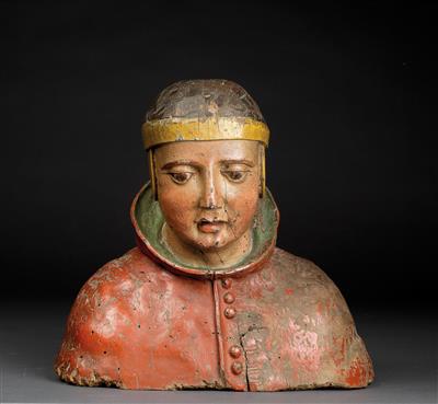 Bust of a Pope or Bishop, - Works of Art (Furniture, Sculpture, Glass and porcelain)