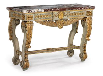 Decorative console table, - Starožitnosti (Nábytek, Sochařská díla, Sklo, Porcelán)