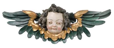 Großer Renaissance Engelskopf, - Antiquitäten (Möbel, Skulpturen, Glas und Porzellan)