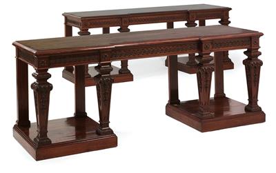 Pair of American console tables, - Works of Art (Furniture, Sculpture, Glass and porcelain)