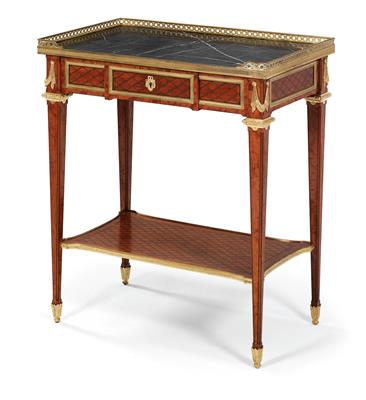 French rectangular salon table, - Works of Art (Furniture, Sculpture, Glass and porcelain)