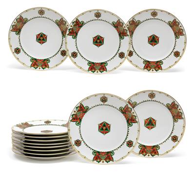 Russian decorated plate, - Starožitnosti (Nábytek, Sochařská díla, Sklo, Porcelán)