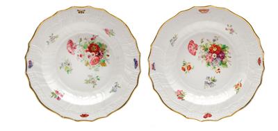 Russian soup plates, - Starožitnosti (Nábytek, Sochařská díla, Sklo, Porcelán)