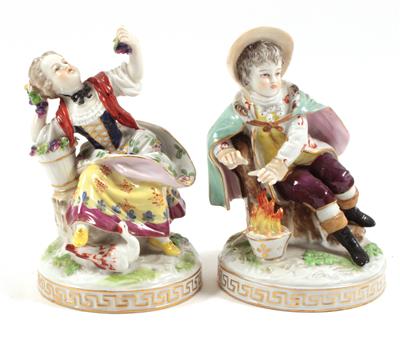 Jahreszeitfigur Herbst und Winter, - Antiques and Paintings