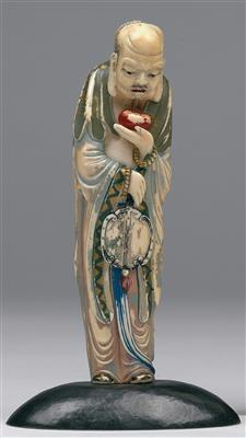 Luohan-Figur - Antiquitäten & Bilder - Schwerpunkt: Grafiken, Zeichnungen und Aquarelle - 20. & 19. Jahrhundert