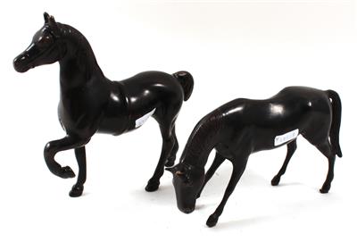 2 Pferde, - Winter-Auktion (Antiquitäten, Bilder, Möbel, Teppiche, Design)