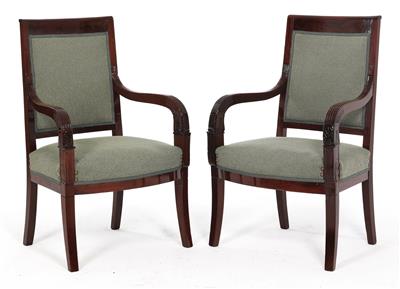 Paar Fauteuils, - Antiques and Paintings