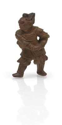 Netsuke eines Kriegers - Antiquitäten & Bilder
