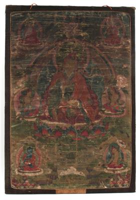 Thangka des Padmasambhava - Starožitnosti, Obrazy