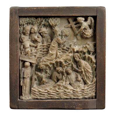 Gothic alabaster relief, - Oggetti d'arte