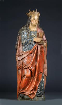 Saint Barbara, - Works of Art (Furniture, Sculptures, Glass, Porcelain)