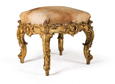 Neo-Rococo tabouret or stool, - Starožitnosti (Nábytek, Sochařská díla)