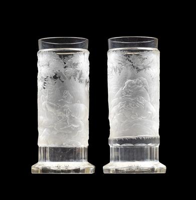 A pair of glasses with the coat-of-arms of the Dukes of Savoy, - Starožitnosti (Nábytek, Sochařská díla)