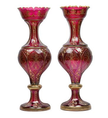 Paar große Vasen im orientalischen Stil, - Antiquitäten & Möbel