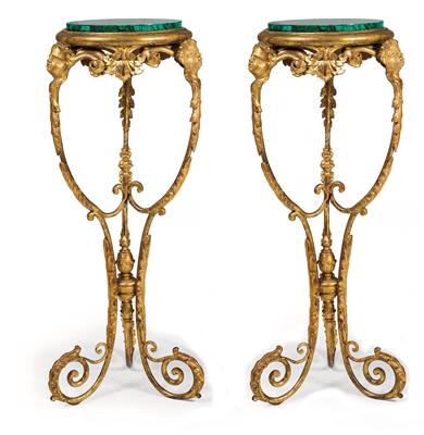 Pair of candelabras, - Works of Art (Furniture, Sculptures, Glass, Porcelain)