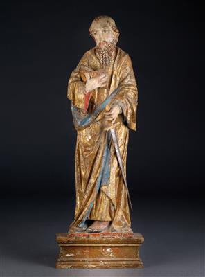 Late-Gothic Saint Paul, - Works of Art (Furniture, Sculptures, Glass, Porcelain)