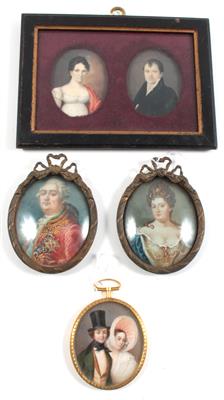 Konvolut Miniaturen, 19. Jahrhundert - Antiquitäten & Bilder