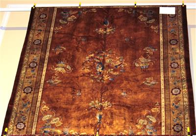 Shanghai Seide ca. 430 x 308 cm, - Saisonabschluß-Auktion Bilder Varia, Antiquitäten, Möbel, Teppiche und Design