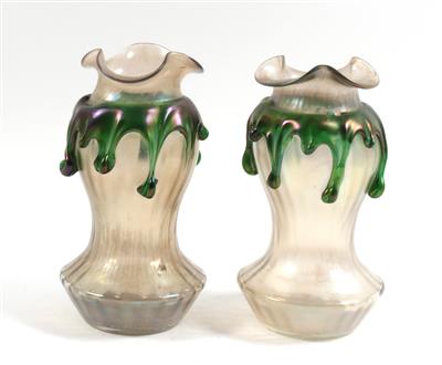 Vasenpaar, - Saisonabschluß-Auktion Bilder Varia, Antiquitäten, Möbel, Teppiche und Design