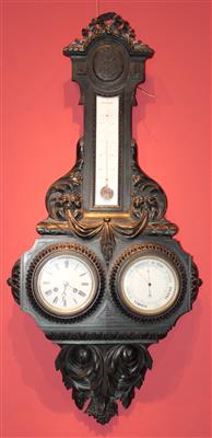 Barometer mit Uhr und Thermometer - Letní aukce