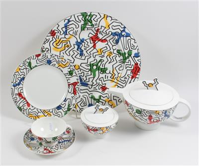 Keith Haring-Teeservice, - Sommerauktion - Bilder Varia, Antiquitäten, Möbel/ Design