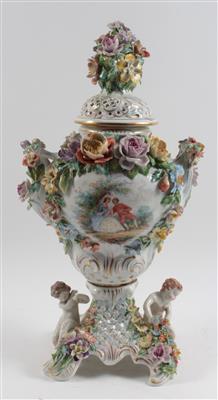 Potpouri-Deckelvase, - Summer-auction