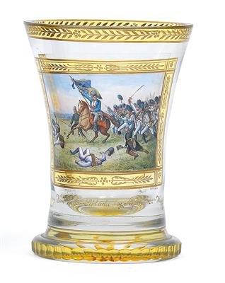 "Erzherzog Karl in der Schlacht bey Aspern, 21ten May 1809" Fürchtegott Leberecht Fischer - Ranftbecher, - Letní aukce