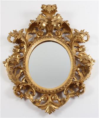 Ovaler Spiegel, - Sommerauktion - Bilder Varia, Antiquitäten, Möbel/ Design