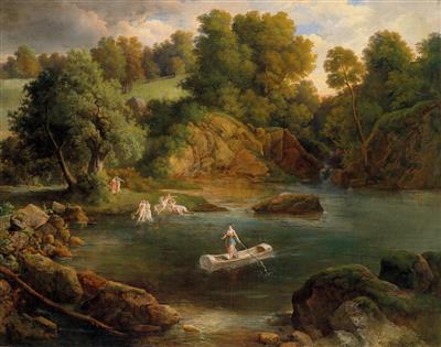 Carlo Marko d. Ä. (1791-1860) Umkreis/Circle Badende im Waldteich, - Antiques and Paintings