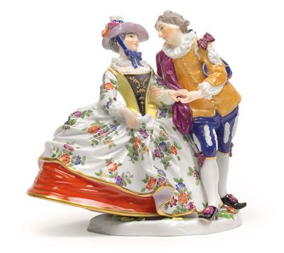 "Spanisches Liebespaar", - Antiquitäten (Möbel, Skulpturen, Glas und Porzellan)