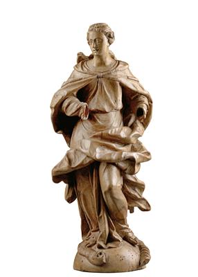 Barocke Maria Immaculata, - Antiquitäten (Möbel, Skulpturen, Glas und Porzellan)