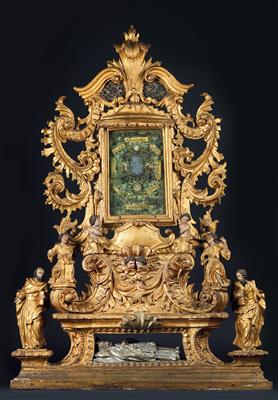 Baroque house altar, - Oggetti d'arte (mobili, sculture, Vetri e porcellane)