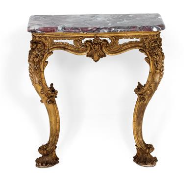 Small Italian Rococo console table, - Starožitnosti (Nábytek, Sochařská díla, Sklo, Porcelán)
