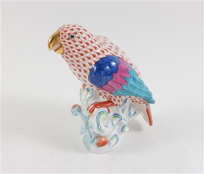 Papagei, - Saisoneröffnungs-Auktion Antiquitäten & Bilder & Möbel und Design