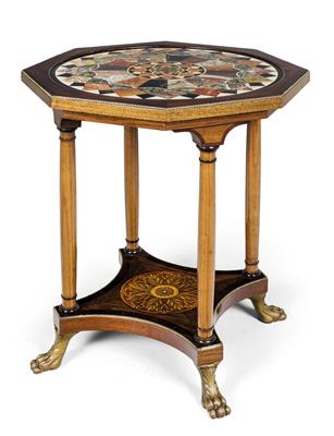 Small octagonal side table, - Starožitnosti (Nábytek, Sochařská díla, Sklo, Porcelán)