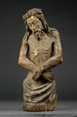 Gothic Christ as man of sorrows, - Works of Art (Furniture, Sculptures, Glass, Porcelain)